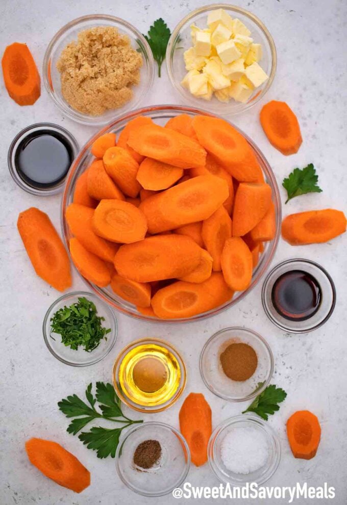 slow cooker roasted carrots ingredients