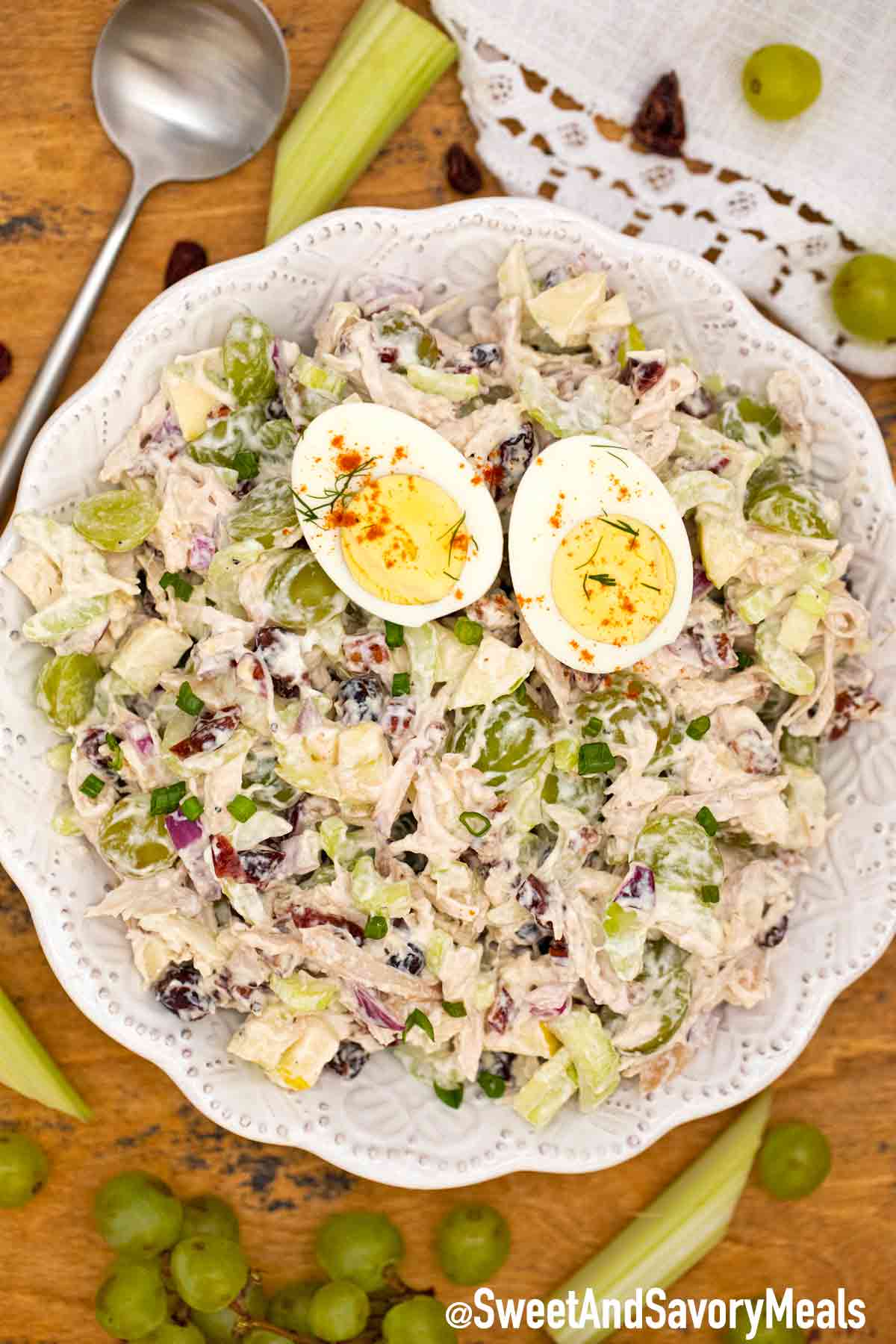 Turkey Salad with Grapes - Sweet and Savory Meals