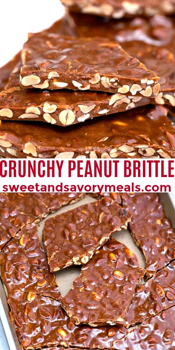 easy crunchy peanut brittle pin