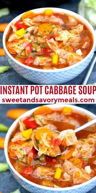 Instant Pot Cabbage Soup Recipe - S&SM