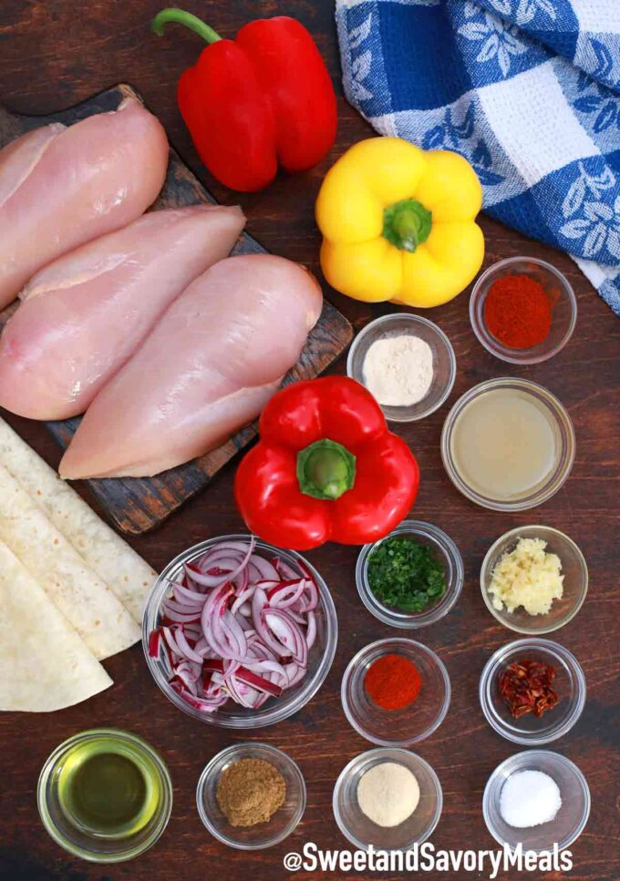 chicken fajitas ingredients