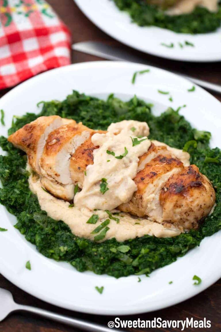 chicken Florentine with spinach