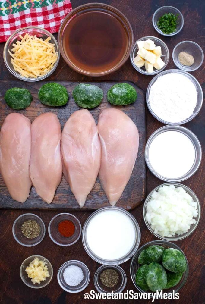 chicken Florentine ingredients