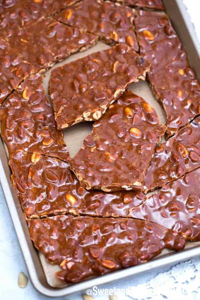 crunchy peanut brittle 