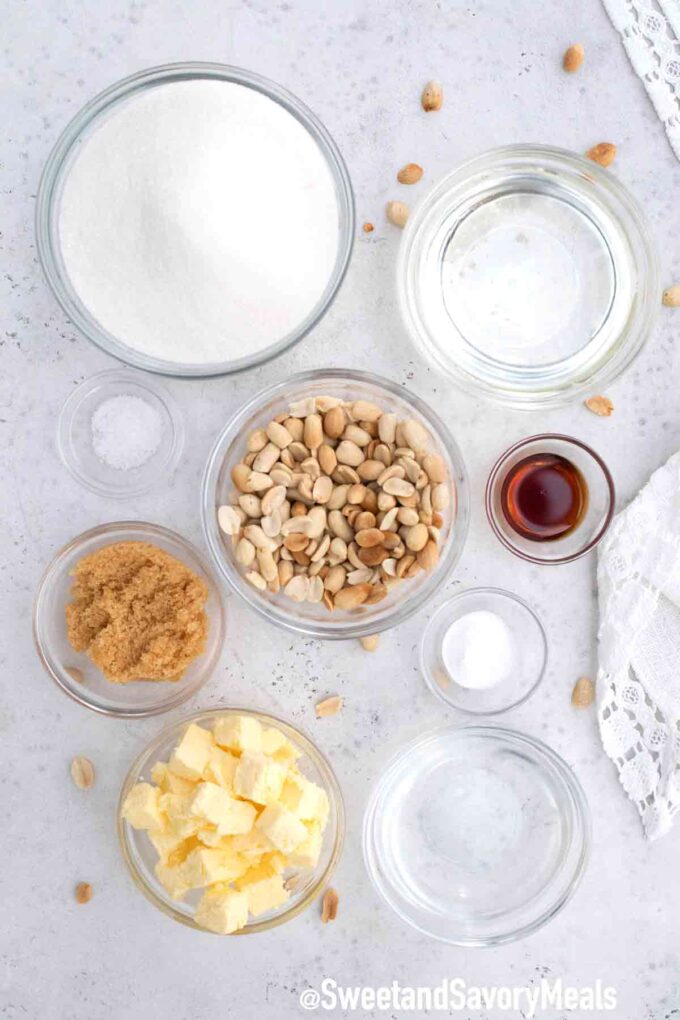 peanut brittle ingredients