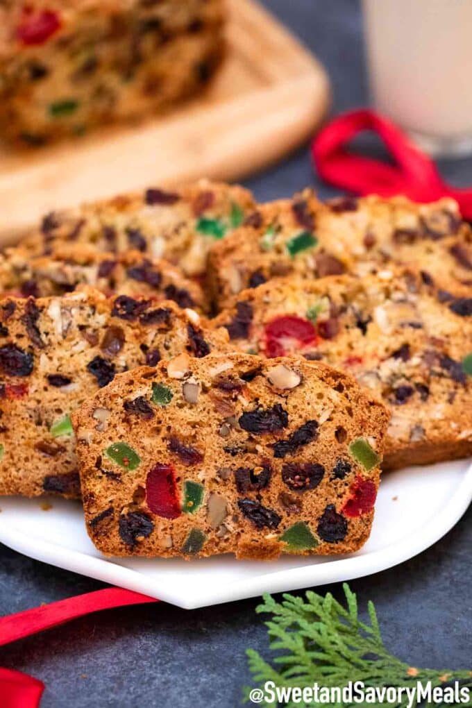 The Best Rich Fruit Cake Recipe with Alcohol or OJ - Veena Azmanov