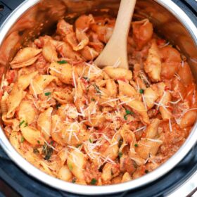 instant pot spicy sausage pasta