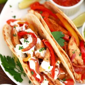 chicken fajitas