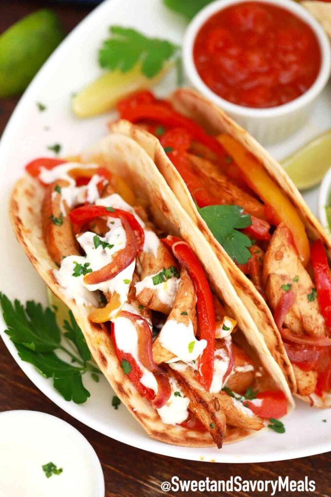 chicken fajitas