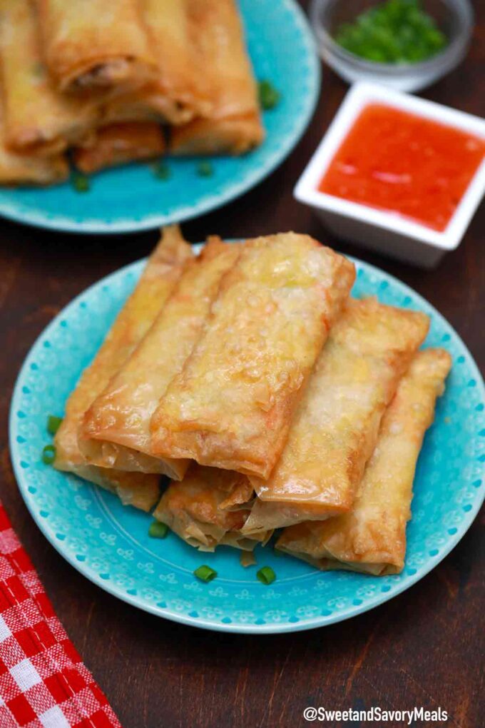 Vegetable and Chicken Egg Rolls — COOKING WITH THE PAN