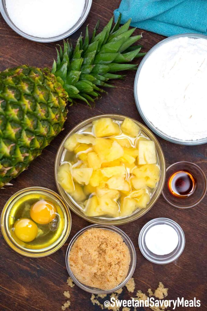 pineapple cake ingredients