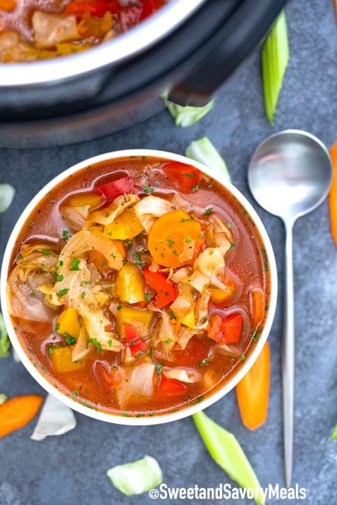 cabbage soup with veggies