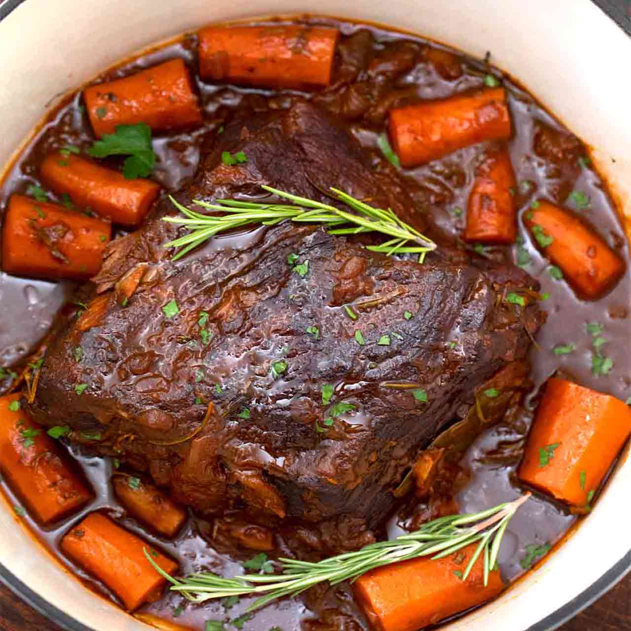 Red Wine Pot Roast - Our Salty Kitchen