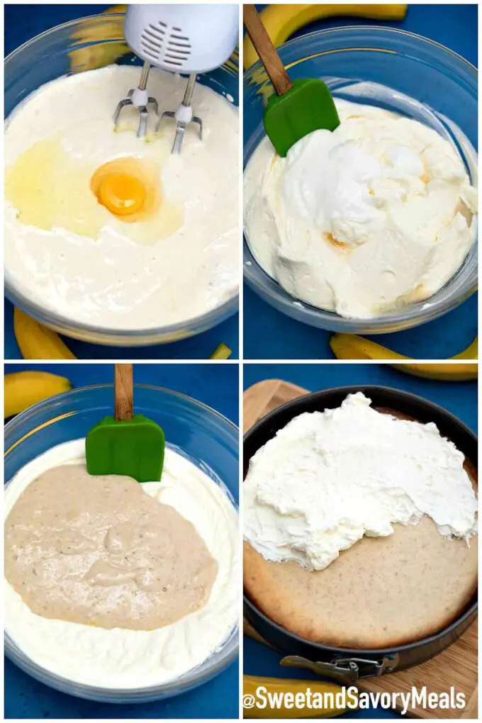 steps how to make banana cream cheesecake