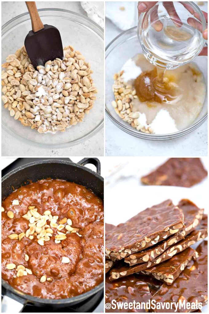 steps how to make peanut brittle