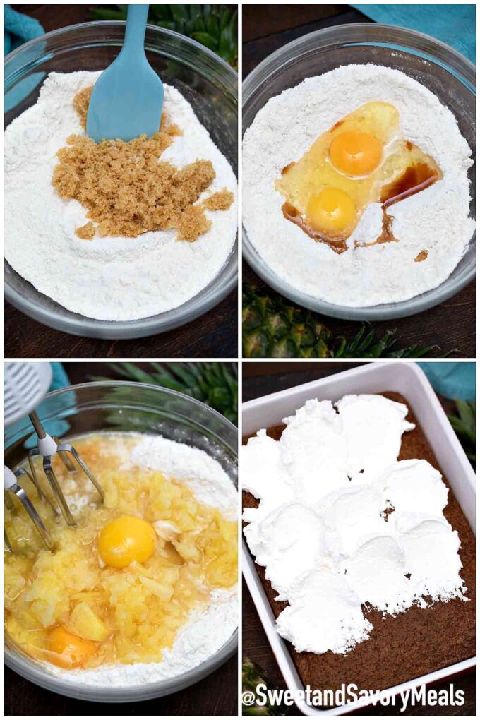 steps how to make pineapple cake