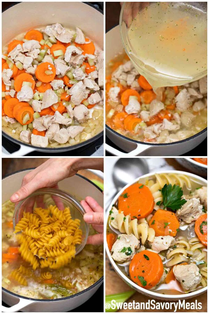 steps how to make turkey soup