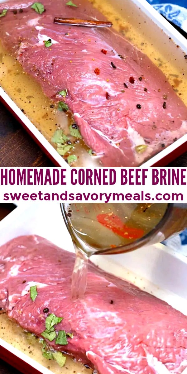 easy homemade corned beef brine pin