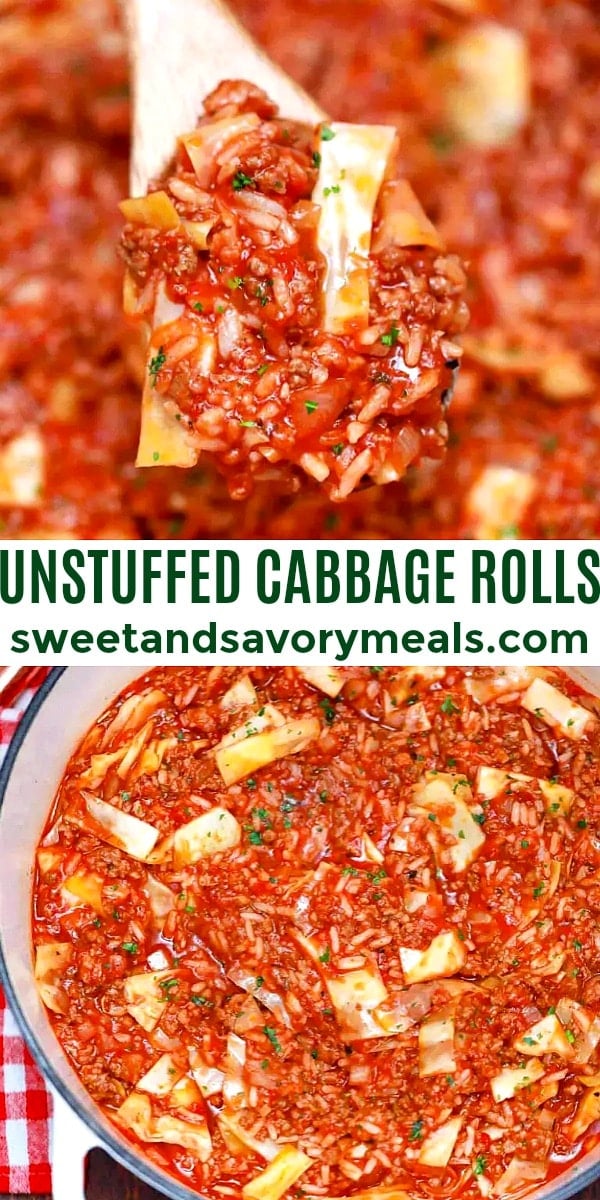 easy unstuffed cabbage rolls pin