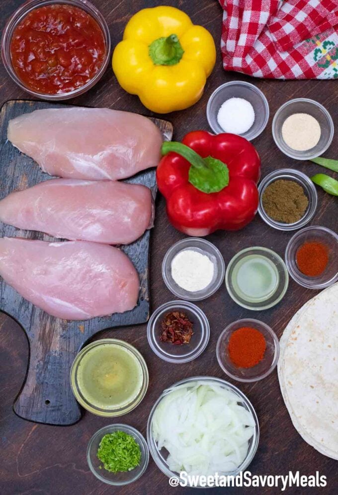 crockpot chicken fajitas ingredients