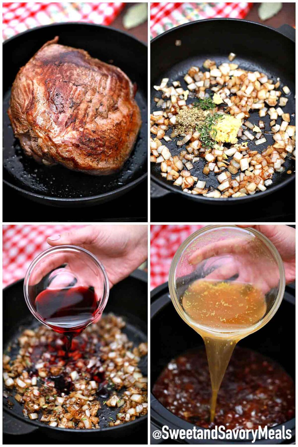 Slow Cooker Red Wine Pot Roast Sweet and Savory Meals