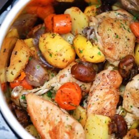 instant pot chicken and vegetables