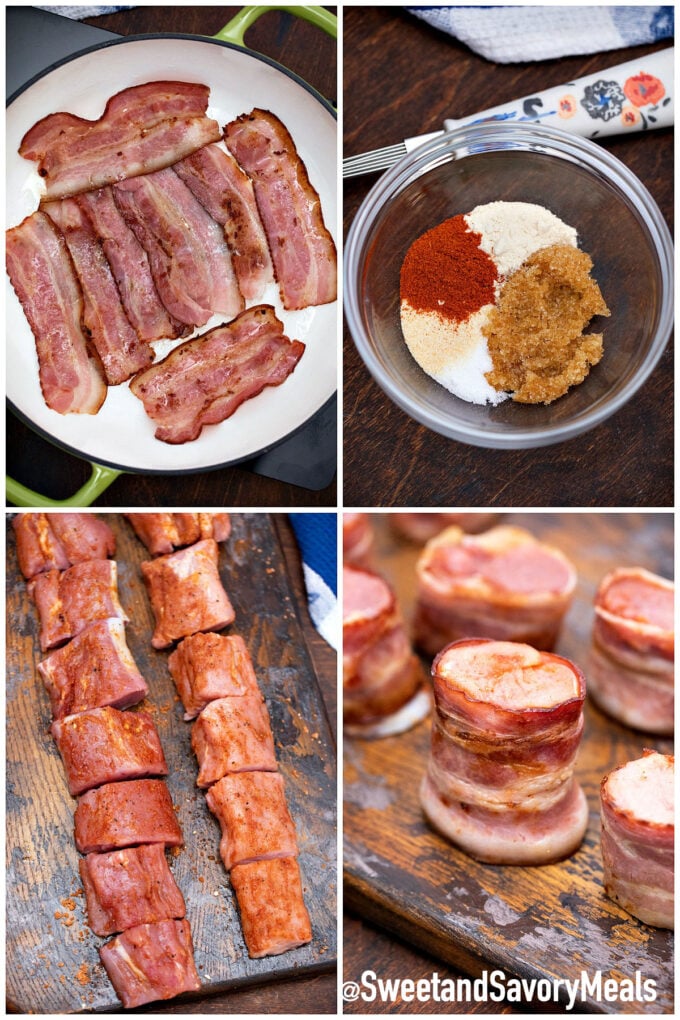 steps how to make bacon wrapped pork medallions