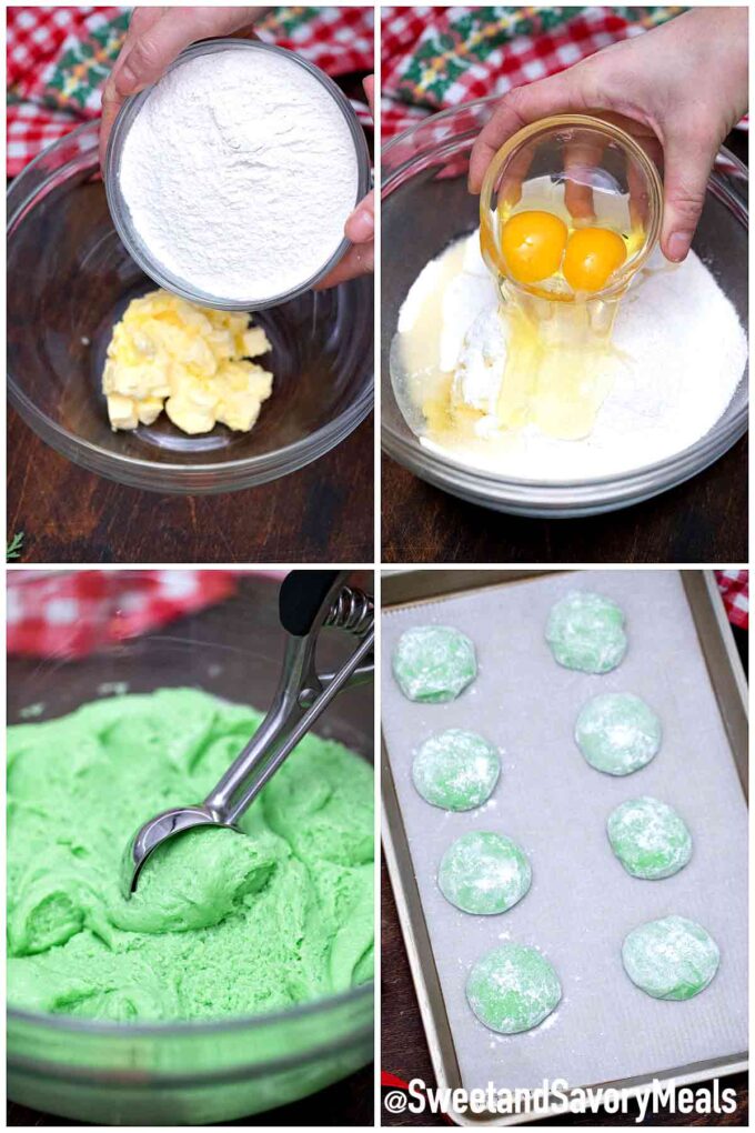 steps how to make grinch cookies