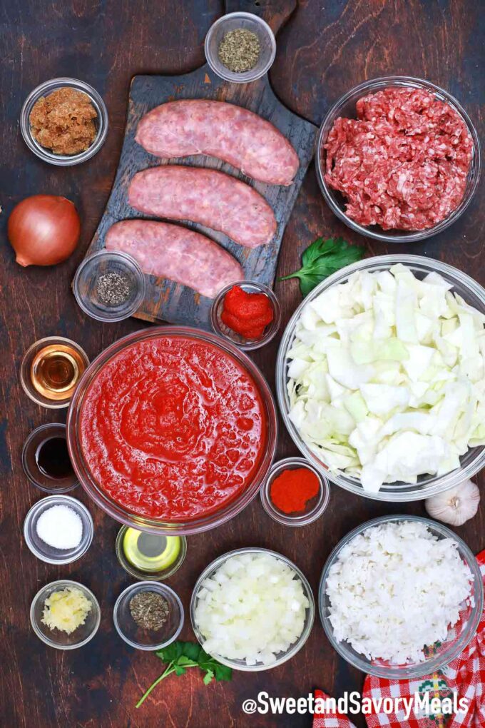 unstuffed cabbage rolls ingredients