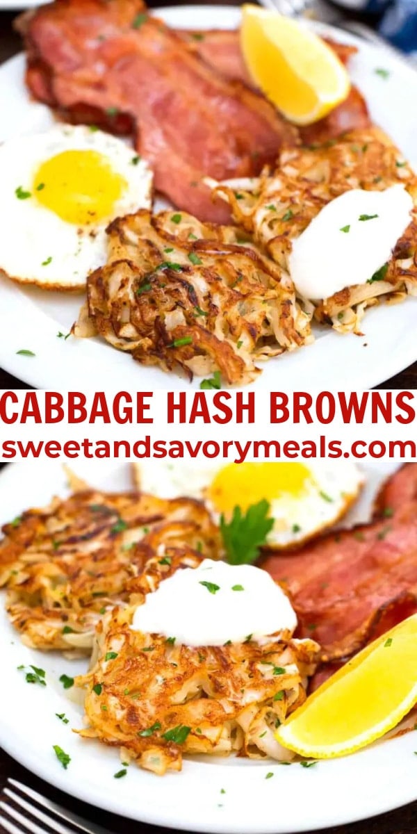 easy cabbage hash browns pin