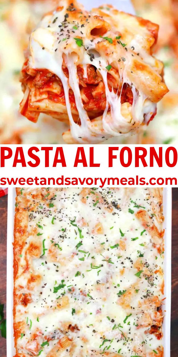 easy pasta al forno pin