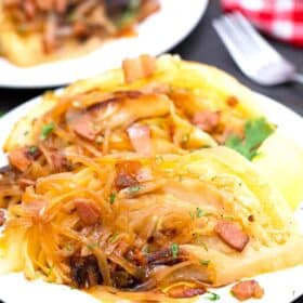 apple cider braised cabbage