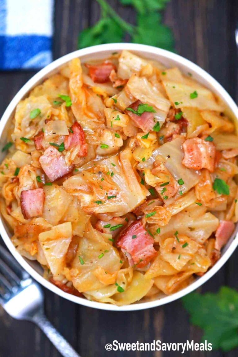 Slow Cooker Cabbage and Bacon Recipe [Video] - S&SM