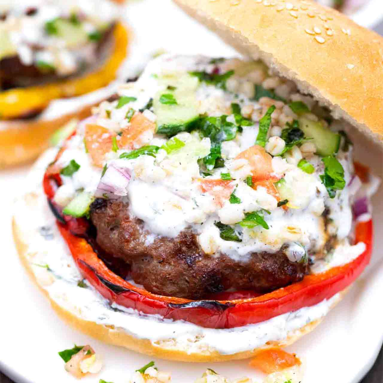 Greek Lamb Burgers