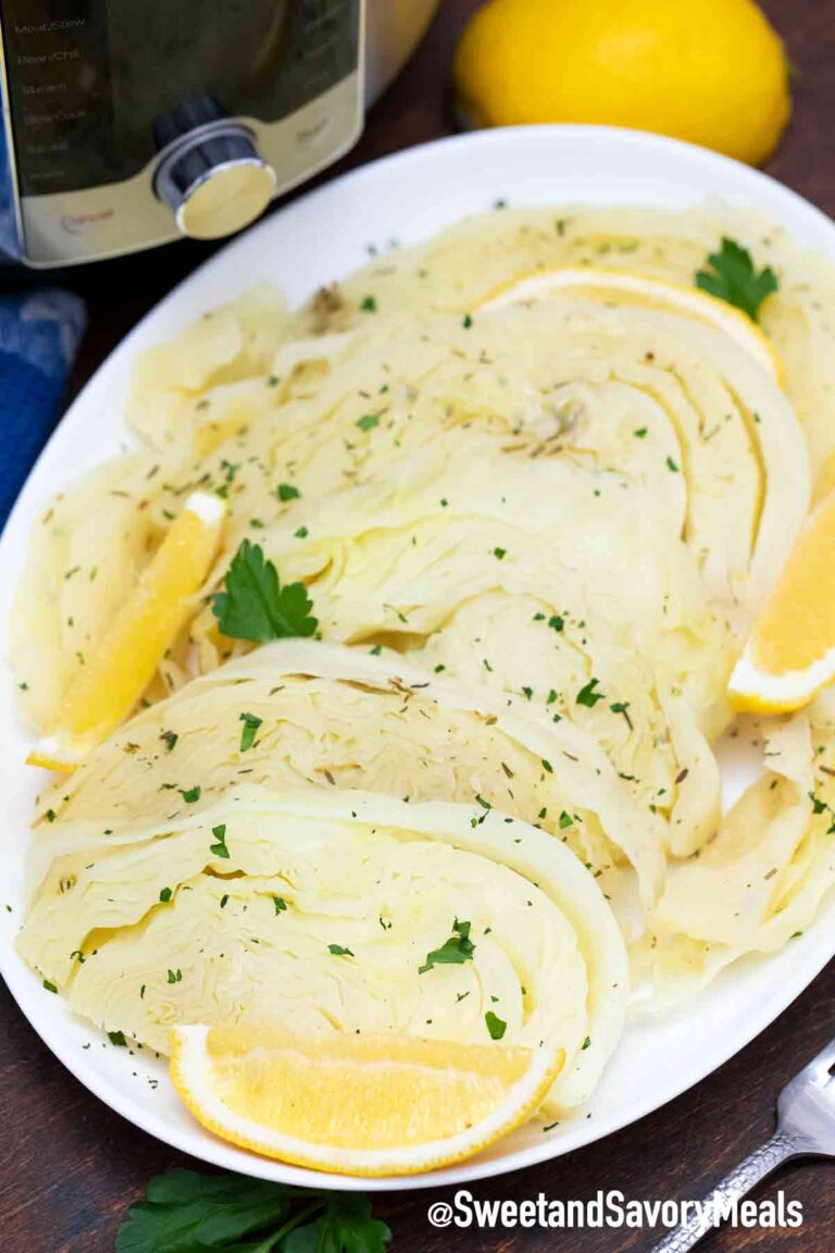 instant pot cabbage on a plate