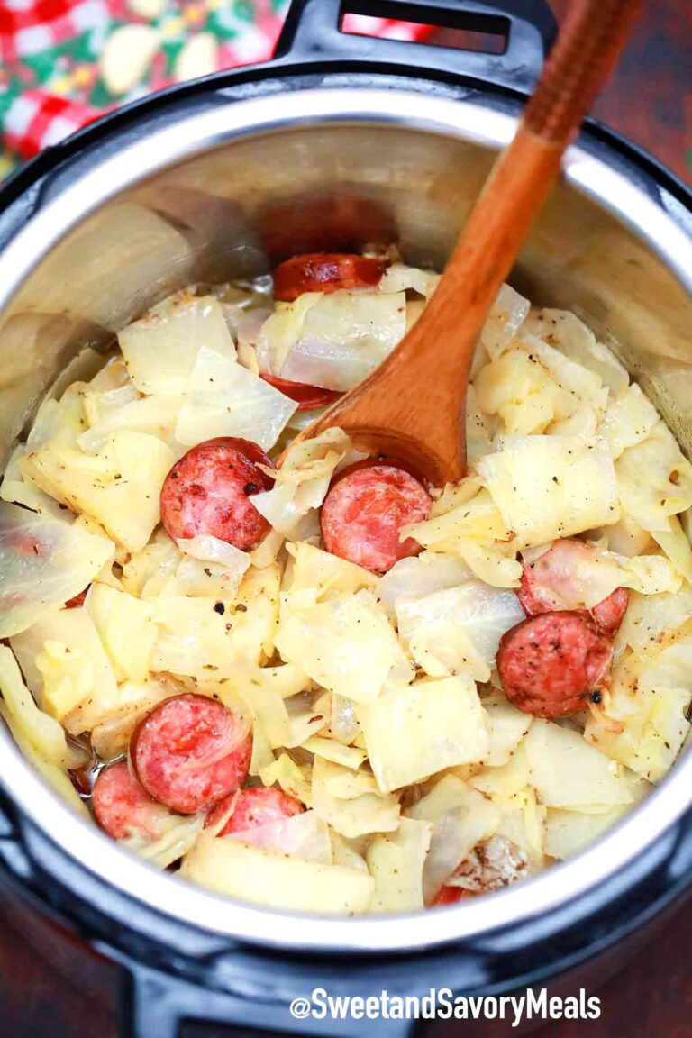 Instant Pot Cabbage and Sausage [Video] - S&SM