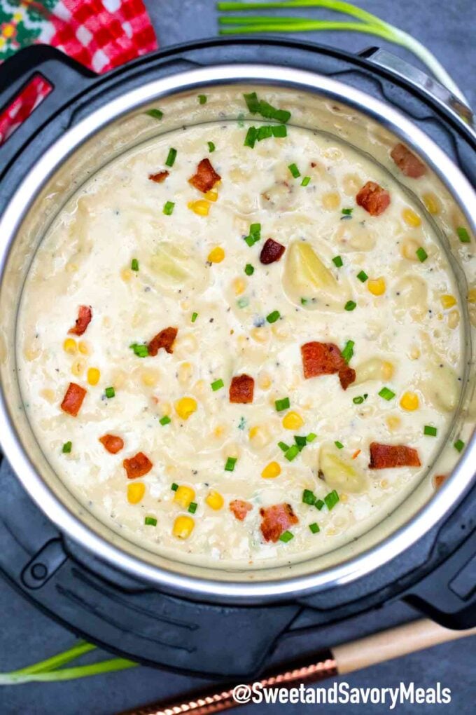 instant pot corn chowder