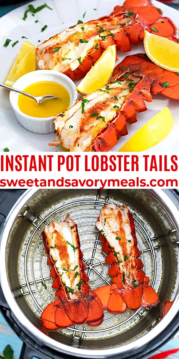 easy instant pot lobster tails pin