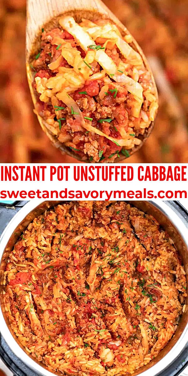 easy instant pot unstuffed cabbage pin