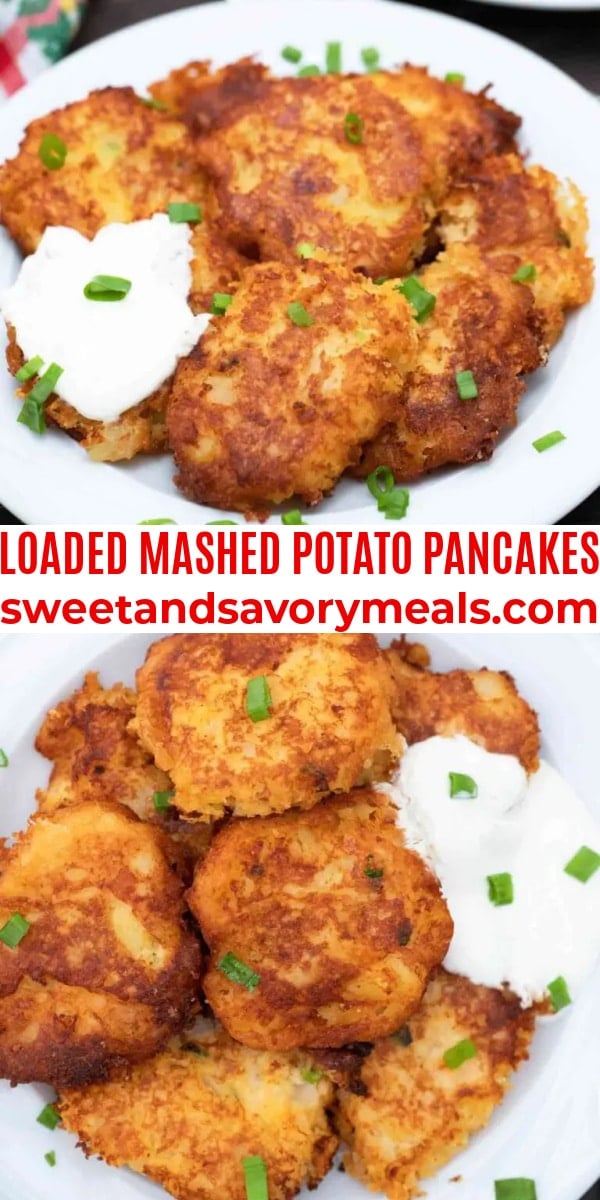 easy mashed potato pancakes pin