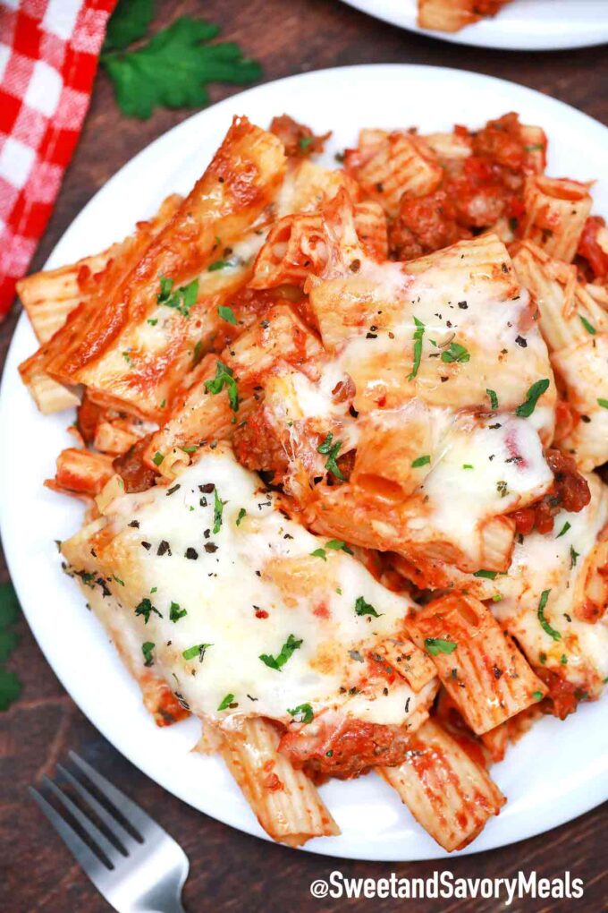 baked cheesy pasta al forno