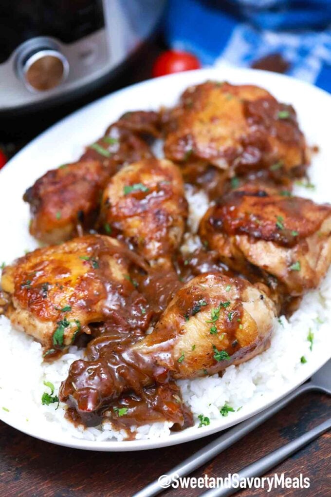 Instant Pot Balsamic Chicken Video Sweet and Savory Meals