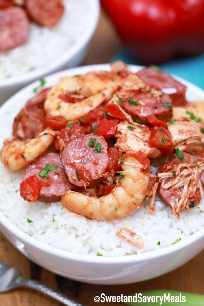 instant pot jambalaya with shrimp