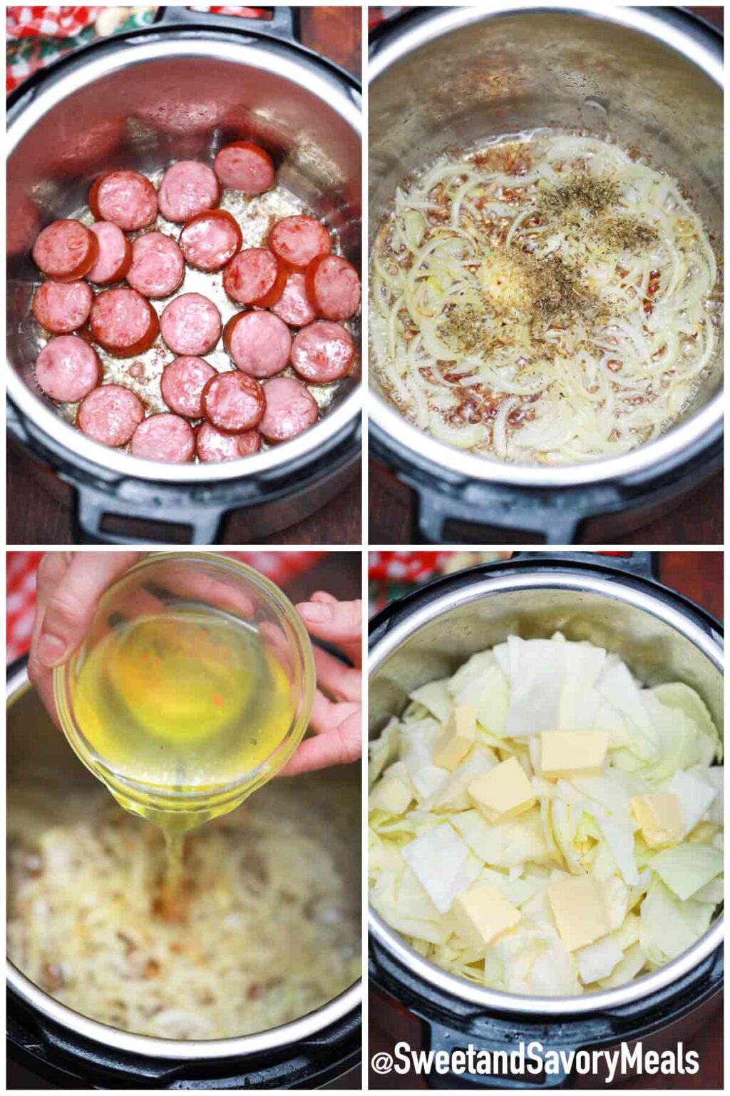 Instant Pot Cabbage and Sausage [Video] S&SM