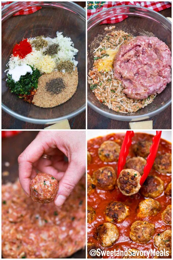 steps how to make turkey meatballs