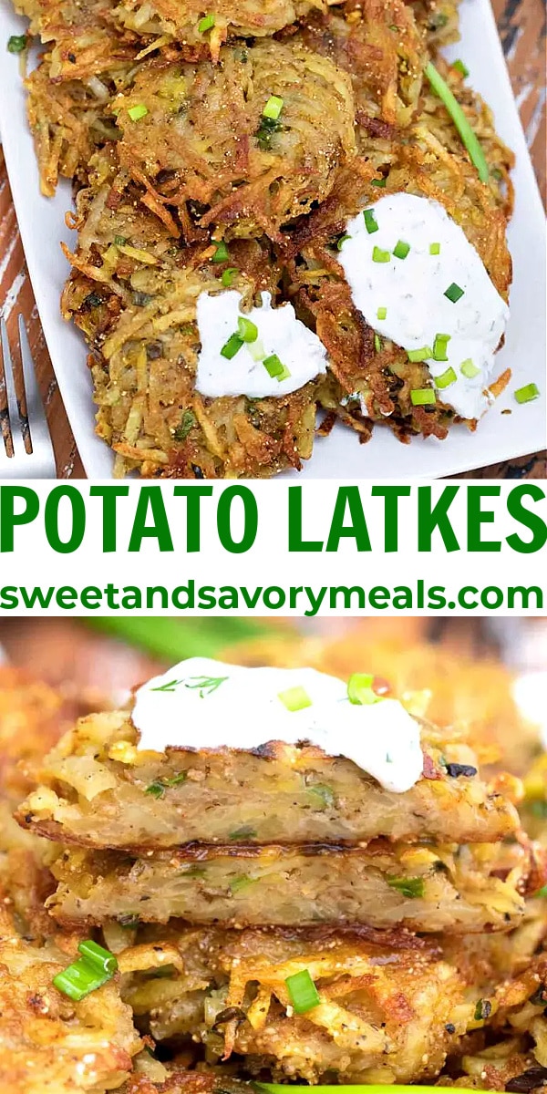 easy potato latkes pin