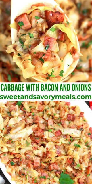 Cabbage with Bacon and Onions [Video] - Sweet and Savory Meals