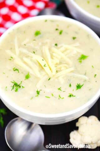 cauliflower soup with cheese