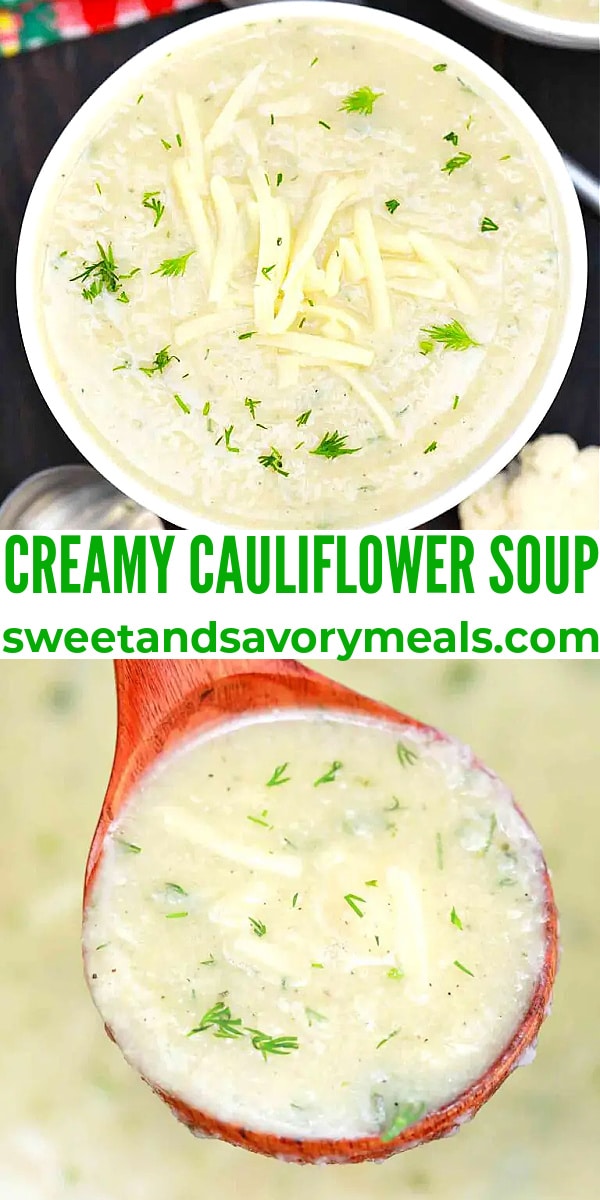 easy cauliflower soup pin