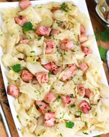 Slow Cooker Cabbage and Ham